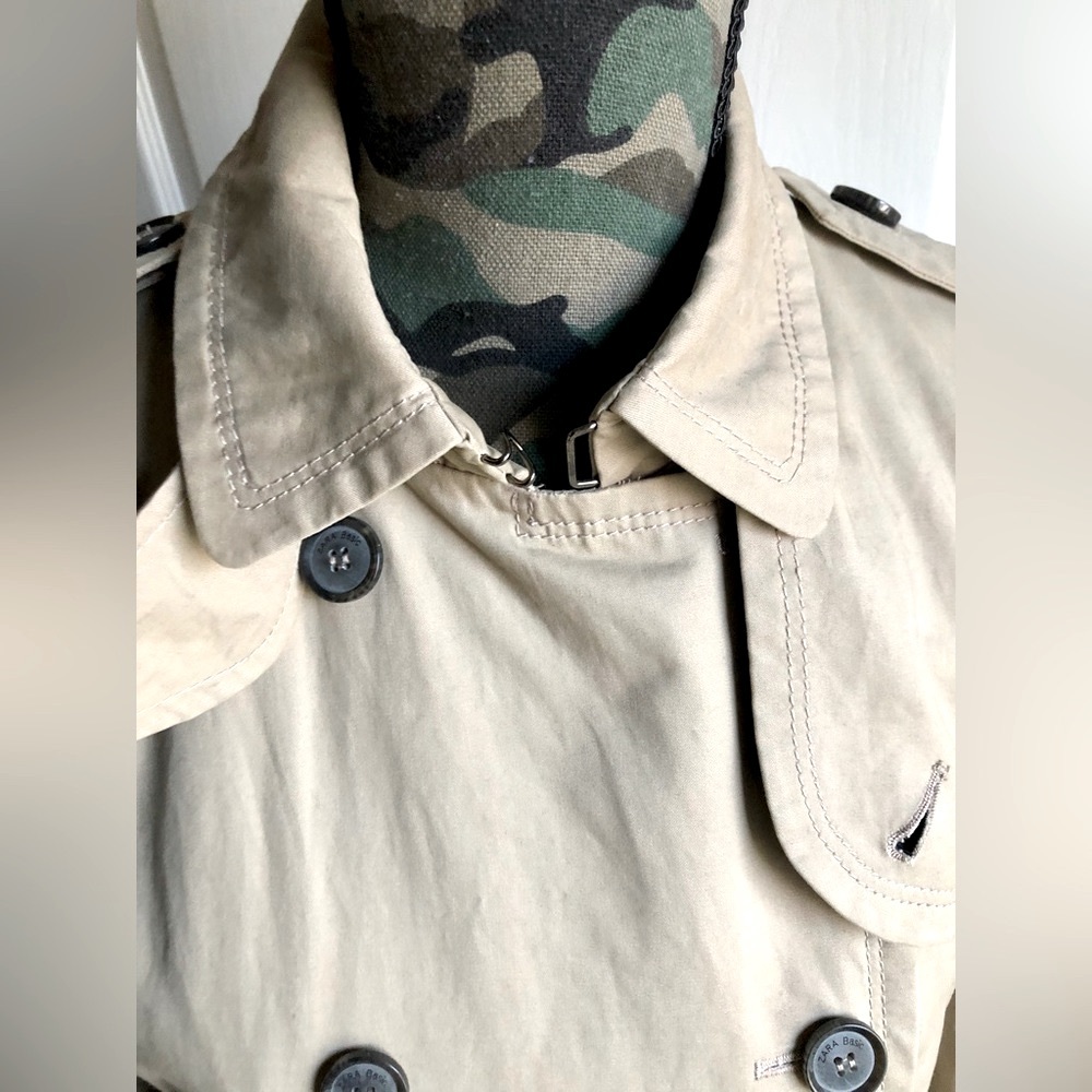 Zara Basic Trench Coat - image 5